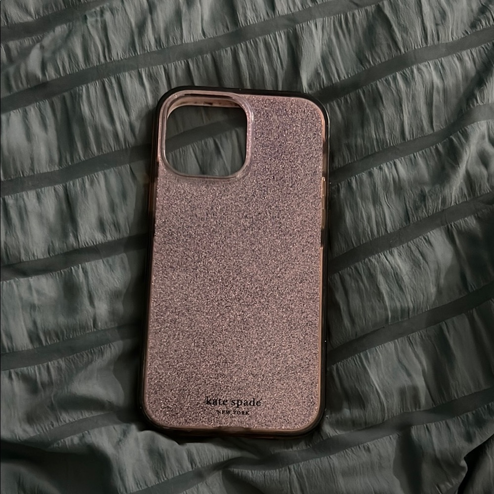 Kate Spade Pink Glitter iPhone Case